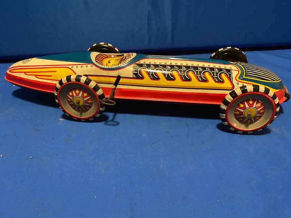 Vintage Marx Rare 17" Tin Litho Wind-up Indy Race Car (1 of 6)