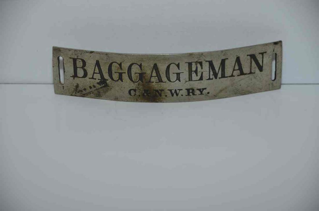 Chicago and Northwestern RR Baggageman Badge (1 of 2)