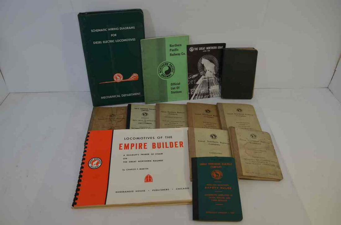 Great Northern RR Ephemera, Blueprints, and Books (1 of 16)