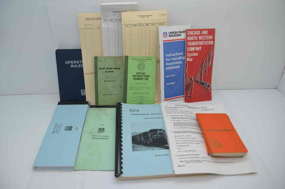 Miscellaneous Railroad Paper and Ephemera Lot (1 of 6)