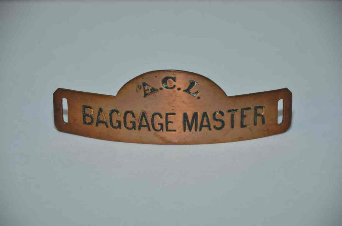 Atlantic Coast Line RR Baggagemaster Badge (1 of 2)