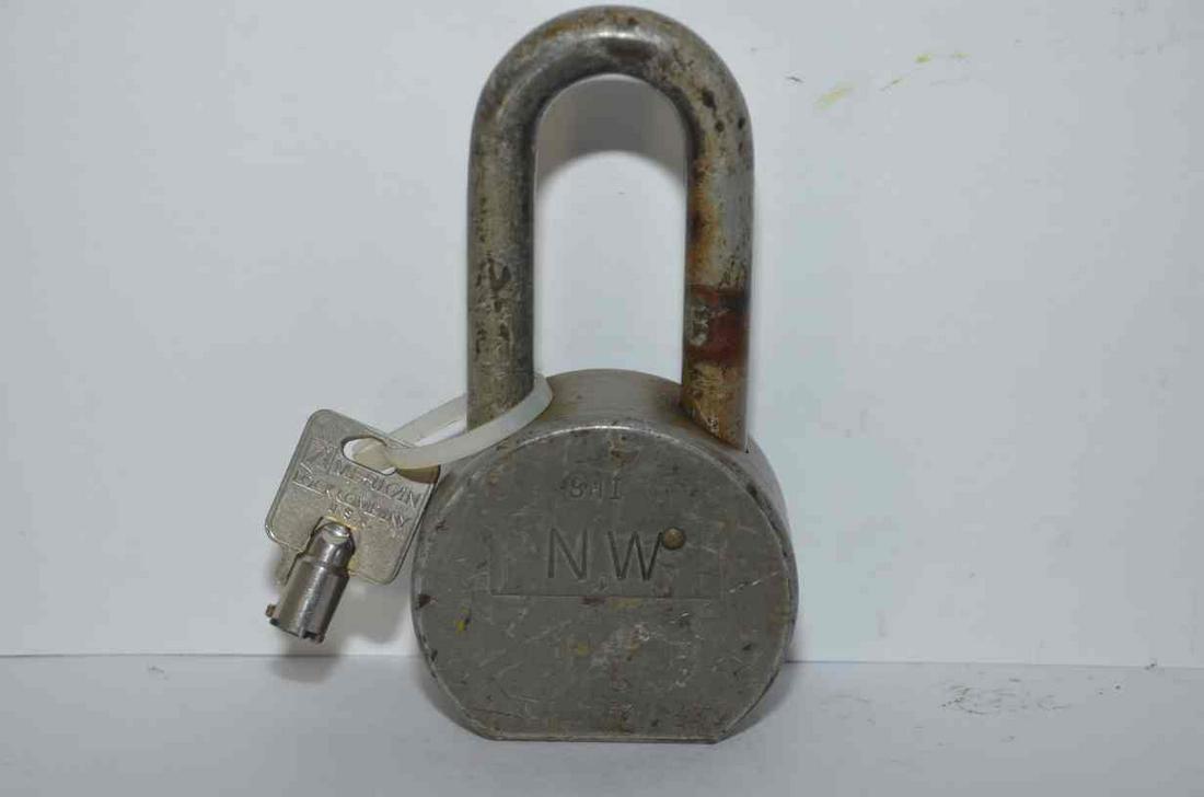 Norfolk and Western RR American Lock and Key (1 of 6)