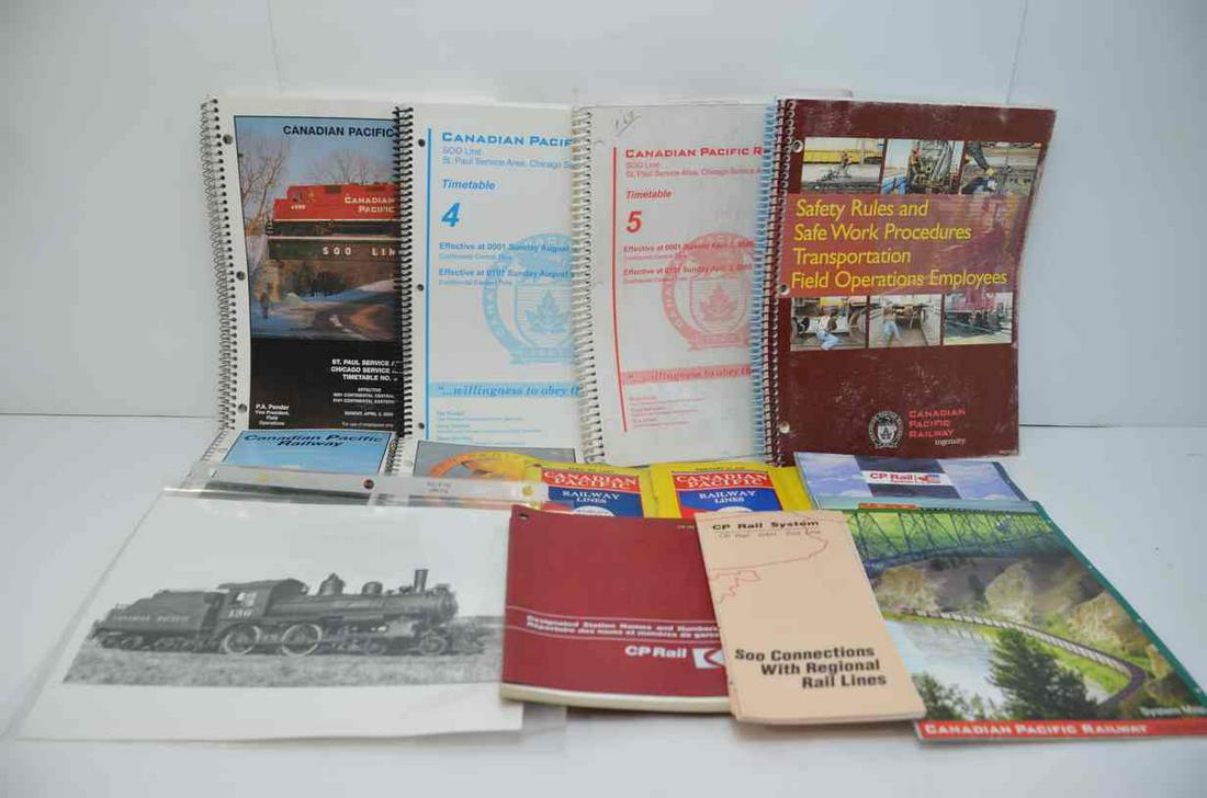 Canadian Pacific RR Timetable and Ephemera Lot (1 of 4)
