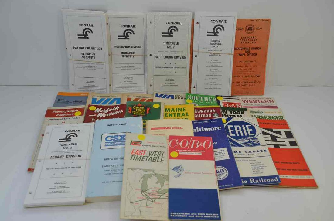 Eastern USA Railroad Timetable Lot (1 of 7)