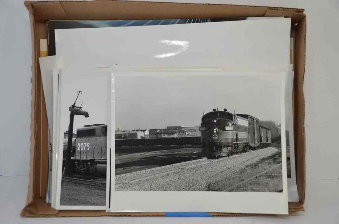 Huge Railroad Photograph Lot: This is a lot of over 500 different railroad photographs and slides, unsorted, and all sell for one price! Steam, diesel, passenger, freight, and a whole lot more!