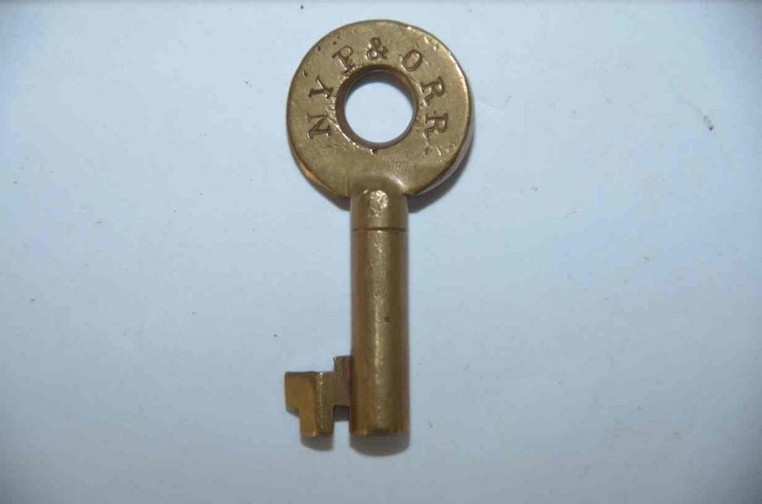 New York, Pennsylvania and Ohio RR Brass Switch Key (1 of 3)