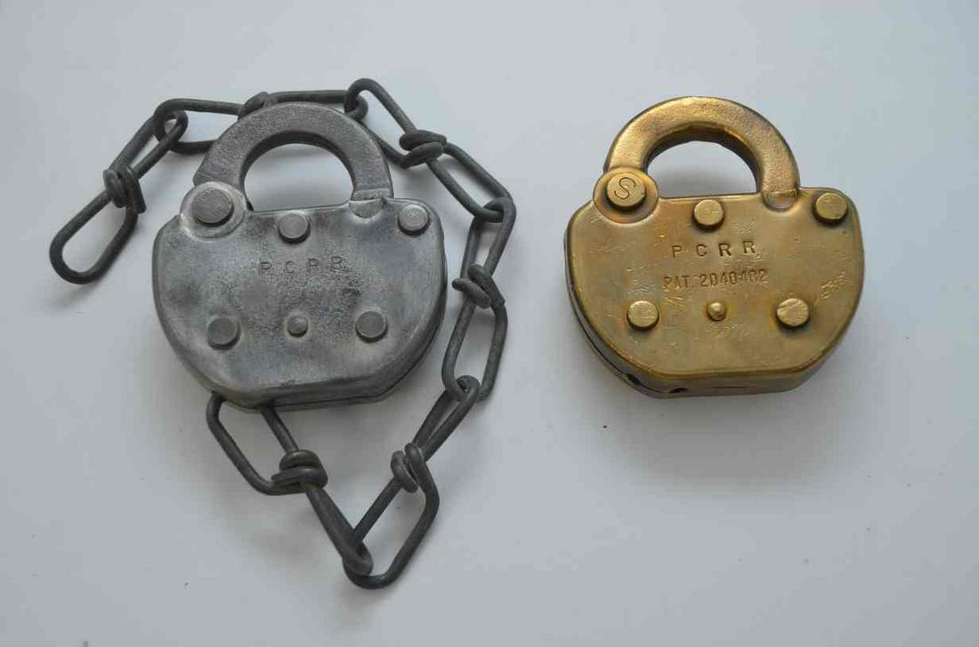 Brass and Steel Switch Locks-Penn Central RR (1 of 4)