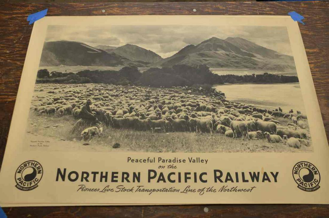 Railroad Poster and Map Lot NP,GN,CP (1 of 11)