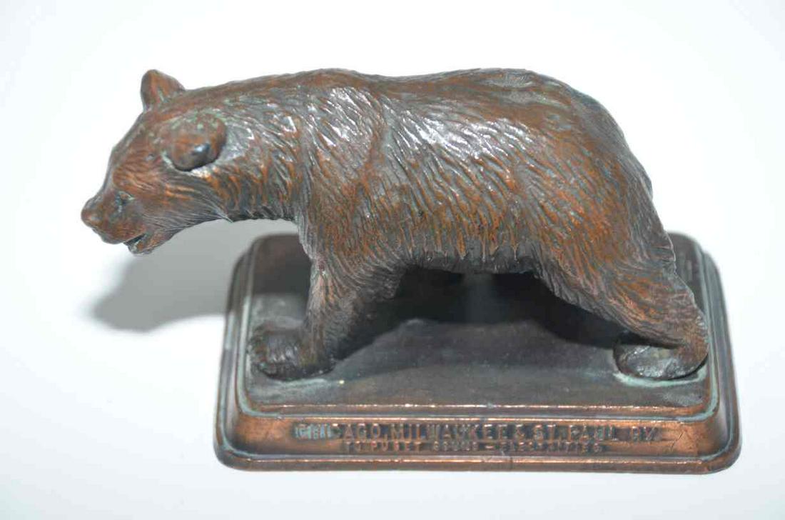 Milwaukee Road RR Bear/Yellowstone Park Paperweight (1 of 4)