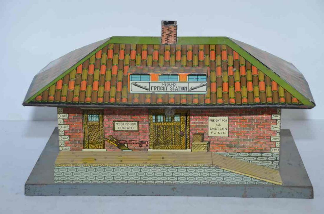 American Flyer #97 O Scale Pre-War Tin Inbound Freight Station (1 of 6)