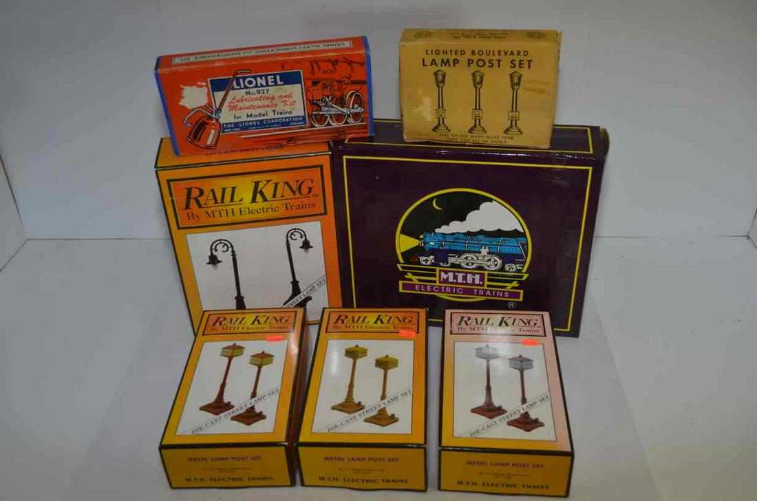 MTH and Marx O Scale Lamp Post Sets-New In Boxes! (1 of 3)