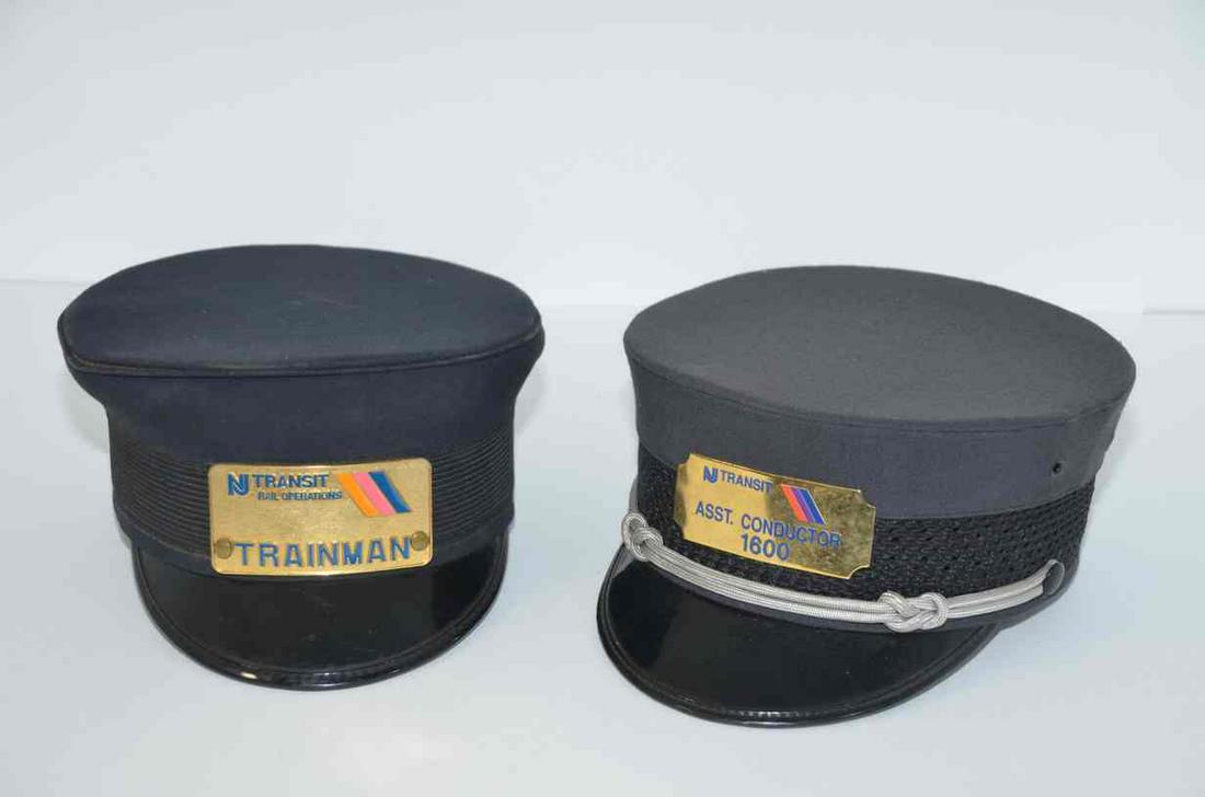 Two New Jersey Transit Rail Operations Hats (1 of 5)