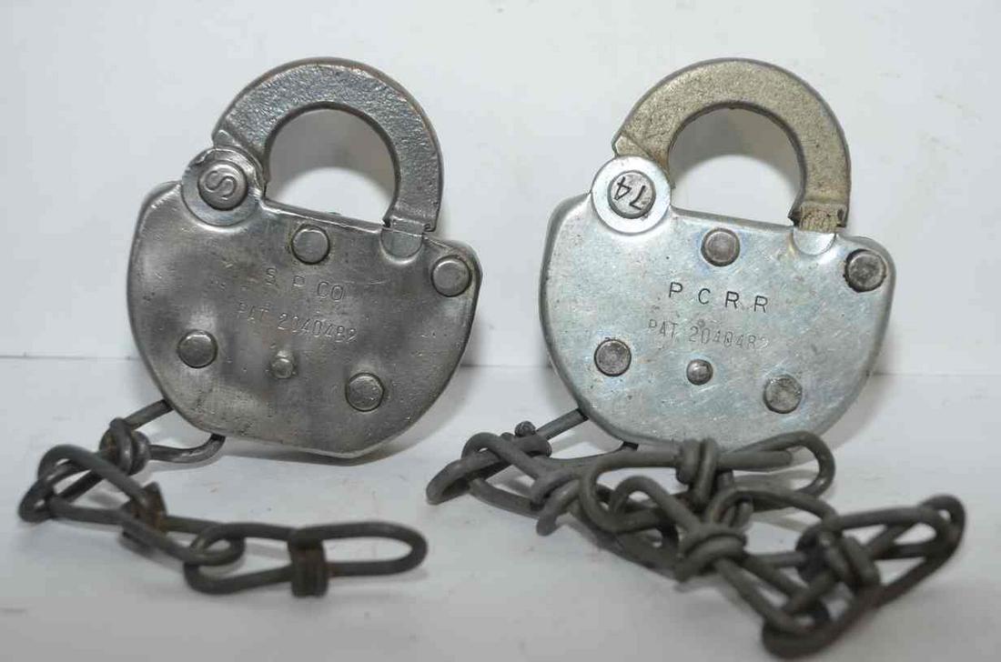 Two Adlake Steel Locks with Brass Keys (1 of 6)
