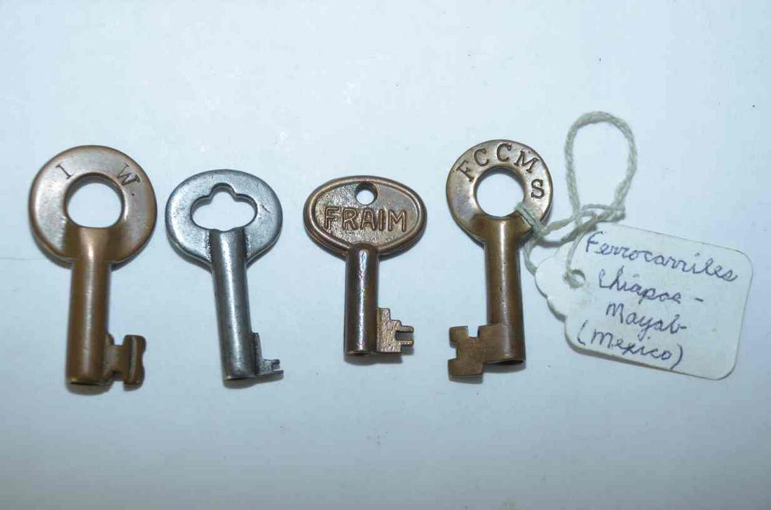 Ferrocarriles Chiapas-Mayab Mexico Brass RR Key (1 of 3)