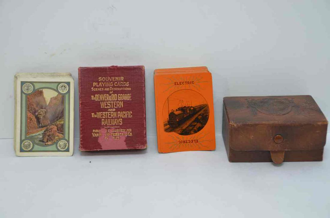 Milwaukee Road and DRGW RR Vintage Playing Card Decks (1 of 3)