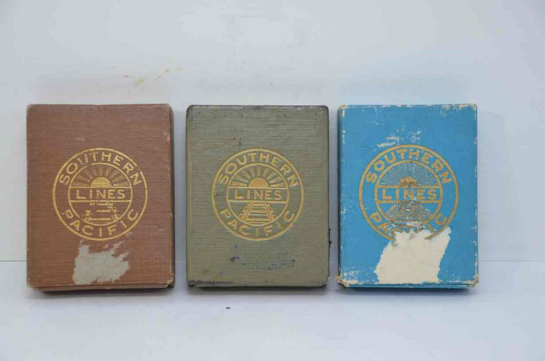 Southern Pacific RR Playing Cards-3 Vintage Decks (1 of 4)