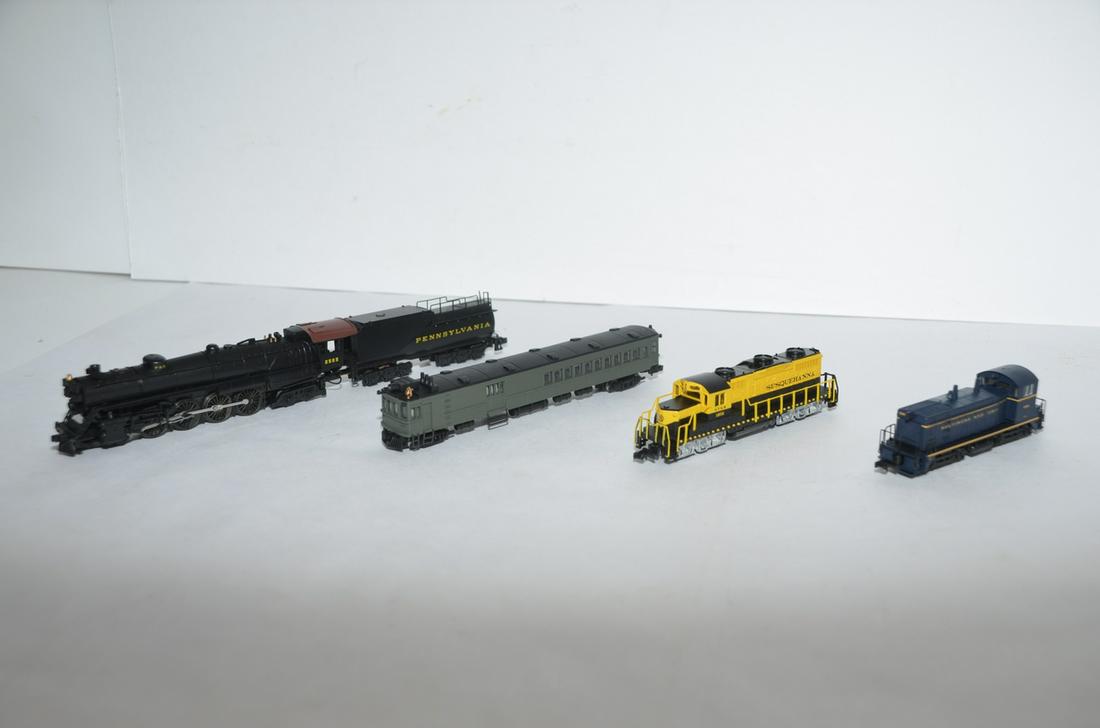 Four Mixed N Scale Steam and Diesel Locomotives-N Scale (1 of 4)