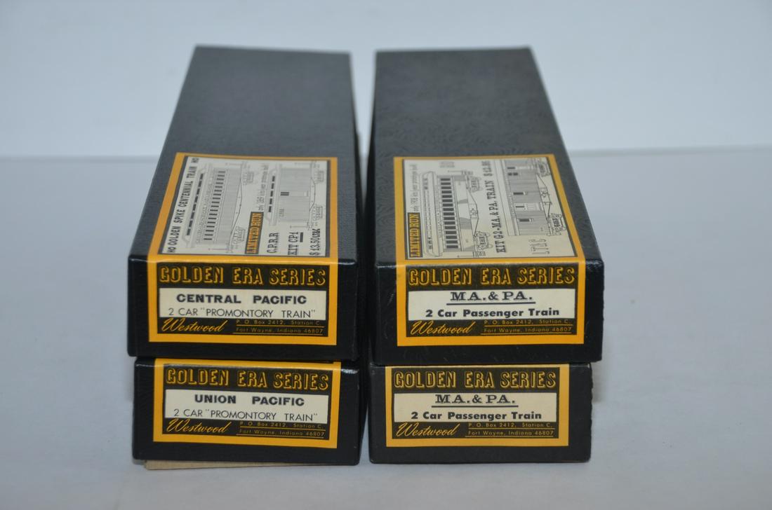 4 Kits-Westwood Golden Era Series Passenger Cars-UP/CP/Ma and Pa (1 of 3)