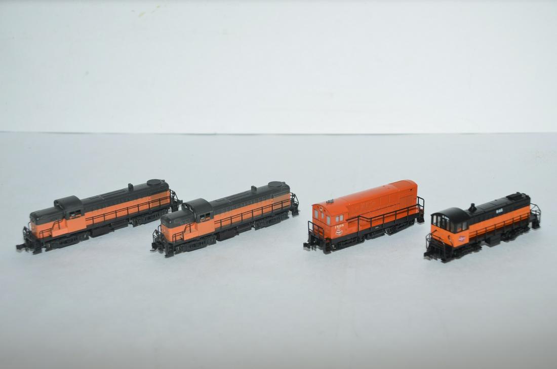 Four Milwaukee Road N Scale Diesel Locomotives (#304275) on Jan 14 ...