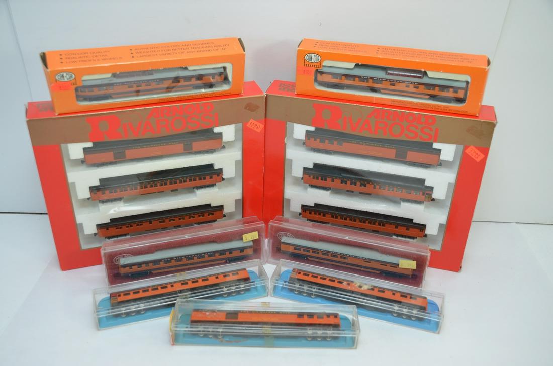 13 Milwaukee Road N Scale Passenger Cars (1 of 6)
