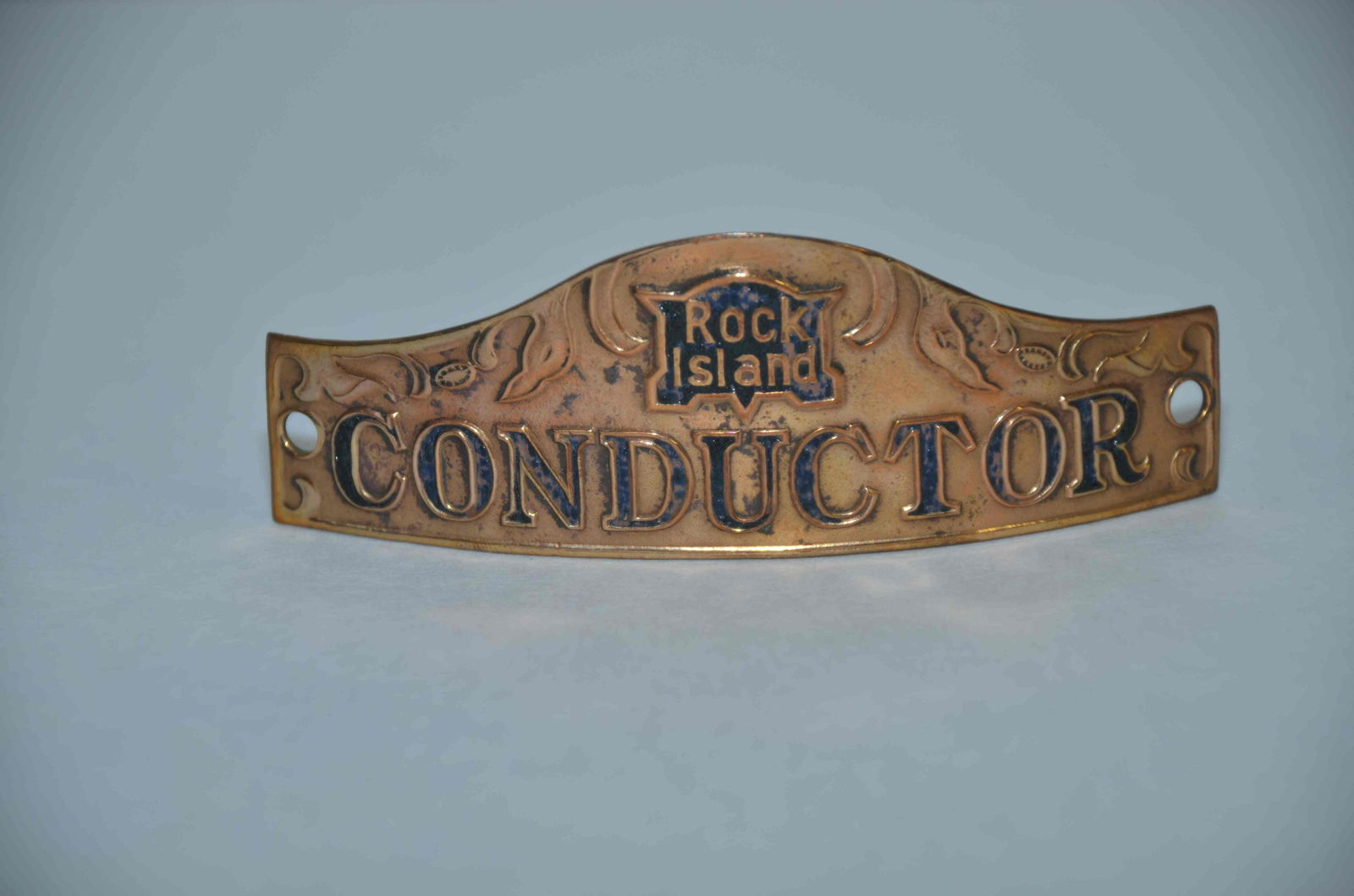 Rock Island RR Conductor Hat Badge (1 of 2)