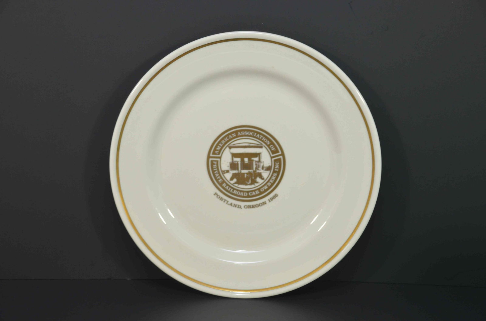 American Assoc of Private RR Car Owners Dinner Plate: American Assoc of Private RR Car Owners Dinner Plate