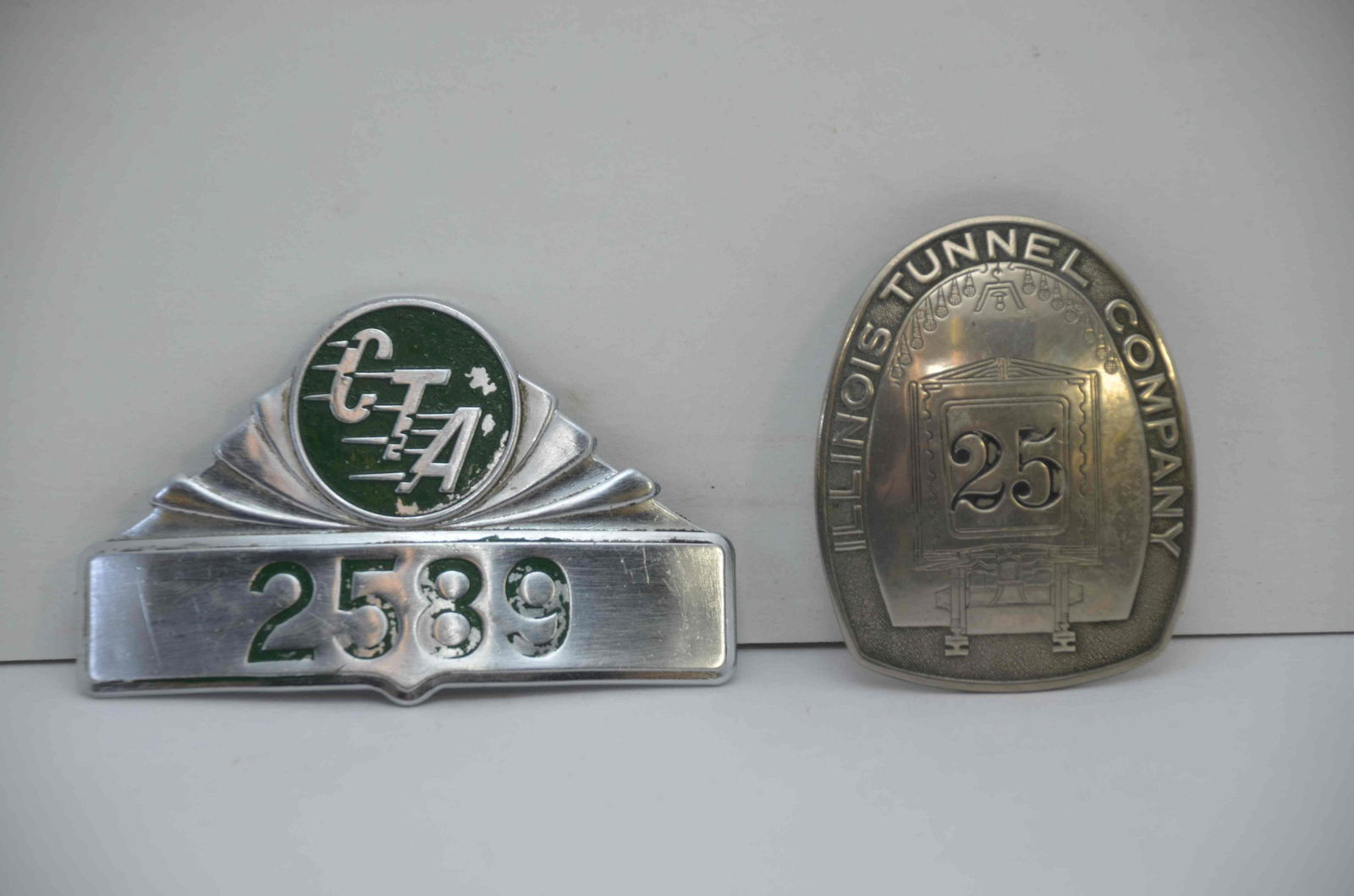 Chicago Transit Authority and Illinois Tunnel Company Badges (1 of 2)