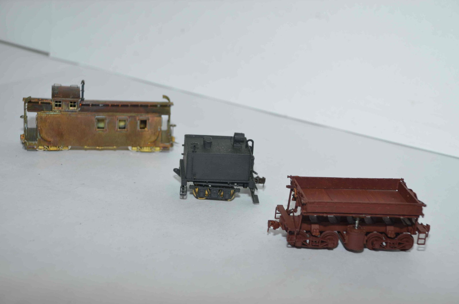 Three Miscellaneous Brass Cars (1 of 4)