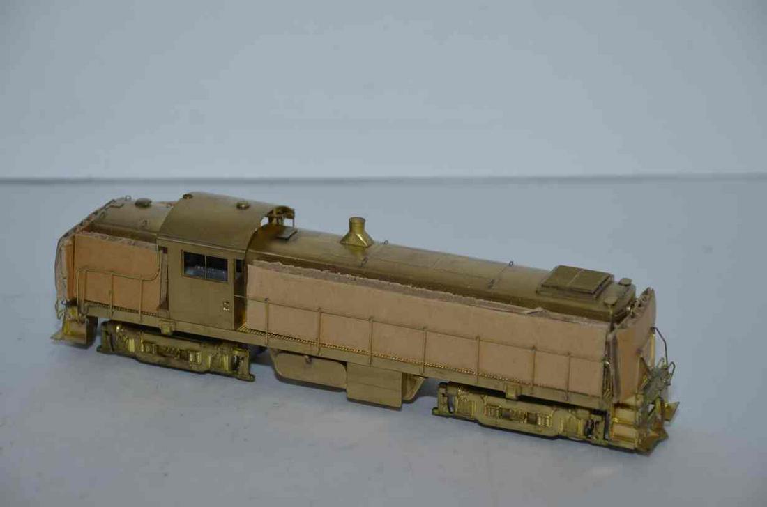 Alco Brass Models Alco RS1 Diesel-HO Scale: This is an Alco Brass Models Alco RS1 diesel locomotive. It will need to be serviced to run well. It still retains all of its cardboard railing inserts. We have removed the original box foam, which wa