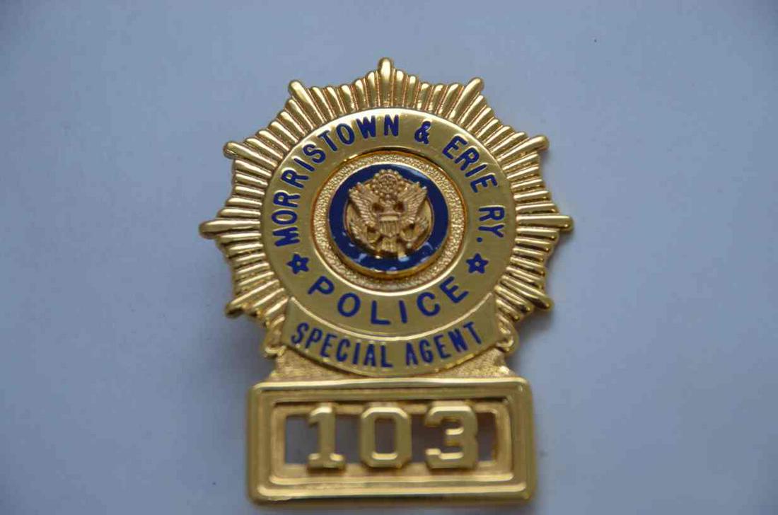 Morristown and Erie RR Special Agent Badge (1 of 2)