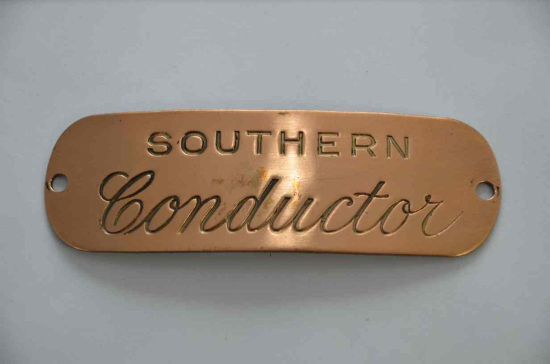 Southern RR Conductor Hat Badge (1 of 2)
