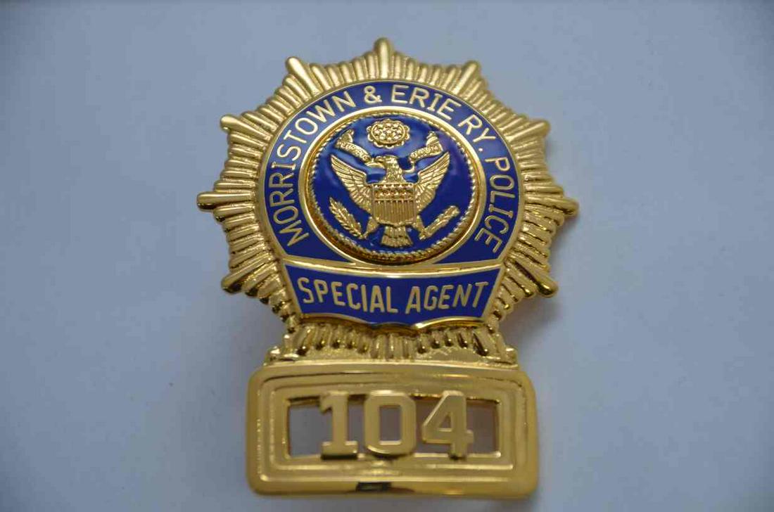 Morristown and Erie RR Special Agent Badge (1 of 2)