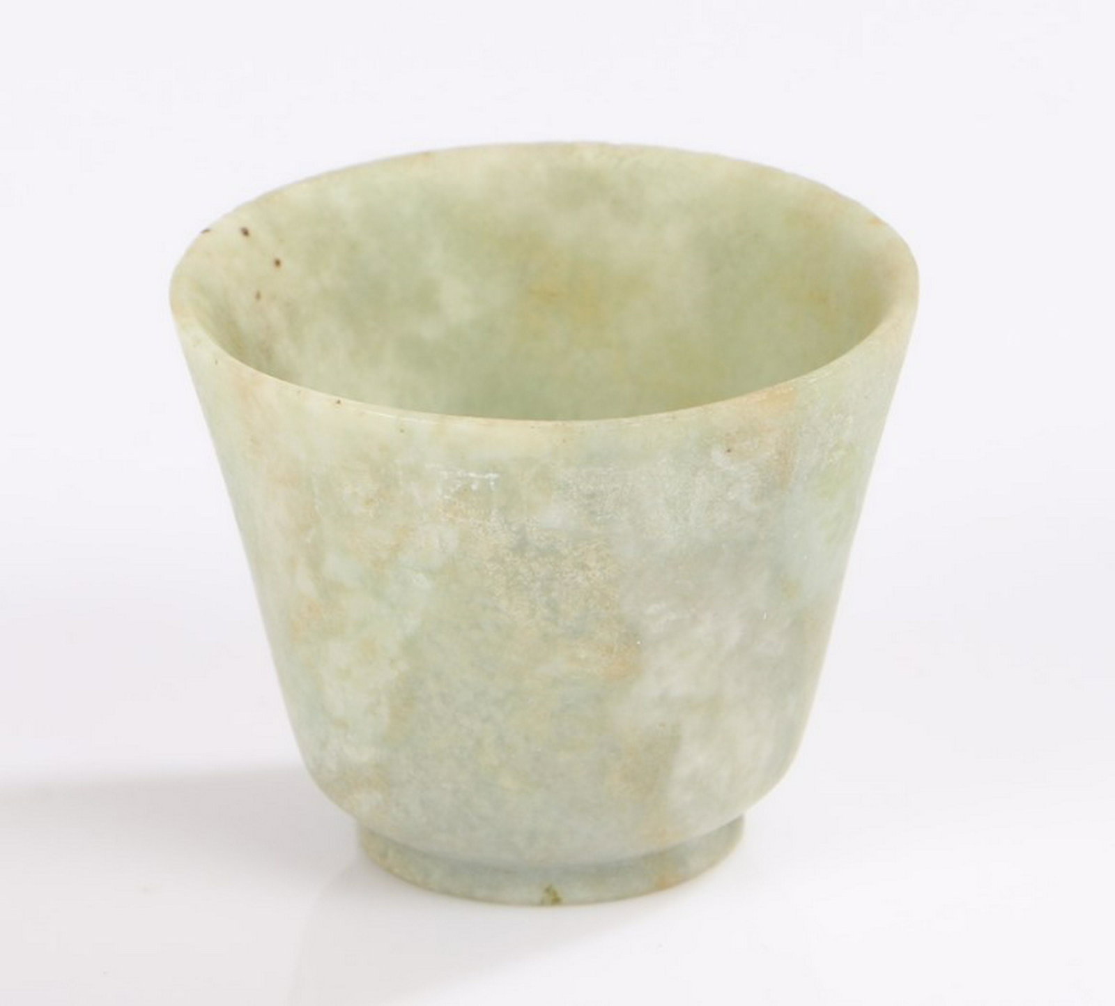 Ancient Egyptian alabaster cosmetic bowl of small: Ancient Egyptian alabaster cosmetic bowl of small proportions, 3cm high - Stock Ref:6433-68