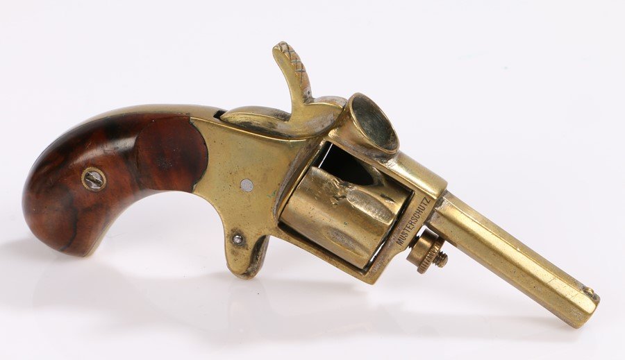 Early 20th Century brass novelty cigar cutter, signed (1 of 1)