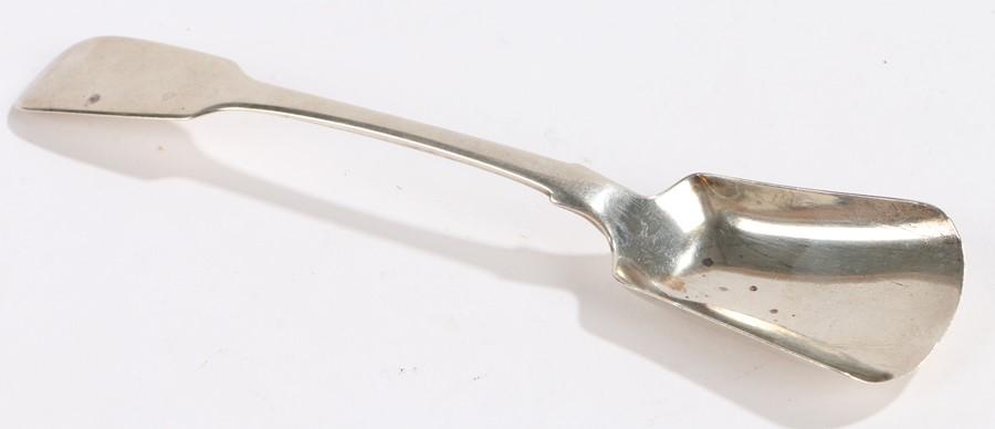 George III Irish silver long handled caddy spoon,: George III Irish silver long handled caddy spoon, Dublin 1785, maker William Cummins, the bowl of shovel form, 15cm long, 0.7oz