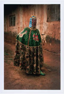 Leonce Raphael Agbodjélou: Leonce Raphael Agbodjélou Artist Dates: b.1965 Benin Title: Untitled (from the Egungun series) Date of Work: 2011 Medium: c-print Dimensions: 150 x 100 cm