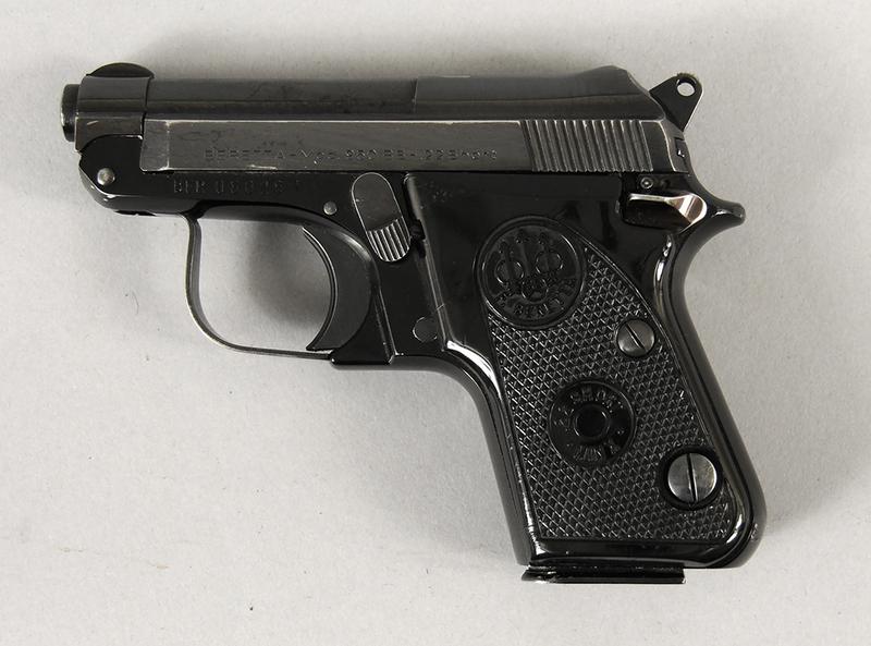 Beretta Model 950 BS Pistol: .22 short,ÿ2-3/8 in. barrel, S/N 08026T, blue finish, hard plastic grip, one magazine
