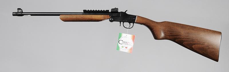 Chiappa Little Badger Folding Single Shot Rifle: .22LR, 16.5 in. barrel, S/N 15M00146, adjustable rear sight, wood stock