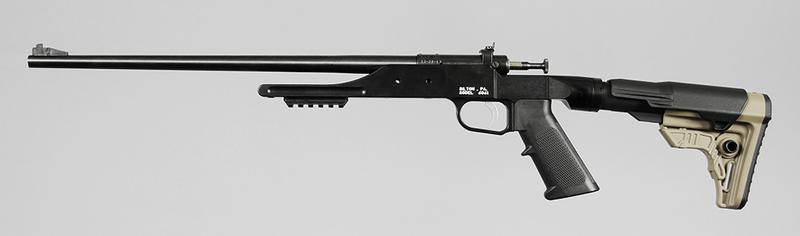 KSA Cricket Alloy Model 6061 Rifle: .22 S,L or LR, 16 in. barrel, single shot bolt action, S/N 858020, adjustable stock