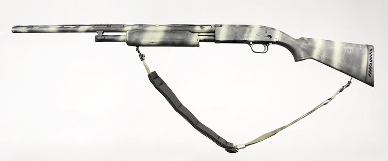 Mossberg Maverick Model 88 Pump Action Shotgun: 20 ga., 2 3/4 and 3 in. chamber, 26 in. vent rib barrel, S/N MV95071U, twin bead sights, accuchoke choke systemÿ