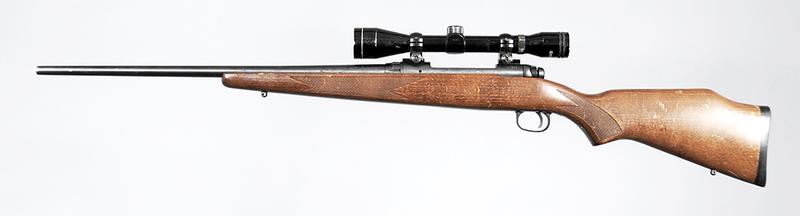 Savage Model 110 Bolt Action Rifle: .30-06, SPRG., 22 in. barrel, S/N F393626, checkered wood stock, with a tasaco 4x40 scope