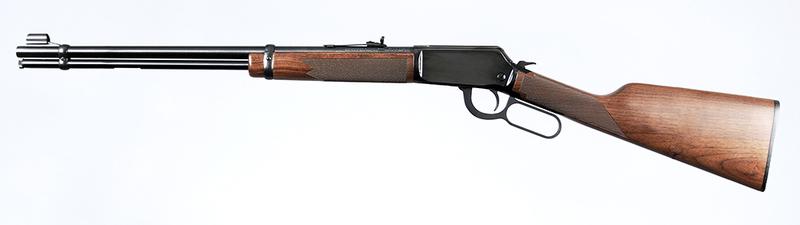 Winchester Model 9422 Lever Action Rifle: .22 Win. Mag., 20-1/2 in. barrel, S/N F701075, deep cut checkered stock and forearm, adjustable rear sight, hooded front sight, original box, paperwork