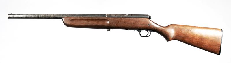 Harrington & Richardson Model 348 Gamester Shotgun: 12 ga., 3-shot tubular magazine, 19 in. barrel, NVSN, wood stock