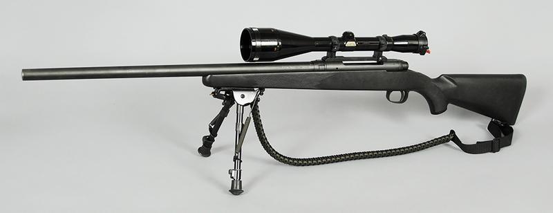 Savage Tactical Model 110FP Bolt Action Rifle: .308 WIN, 28 in. heavy barrel, S/N F378649, bipod, Redfield 3x-12x Illuminator Scope