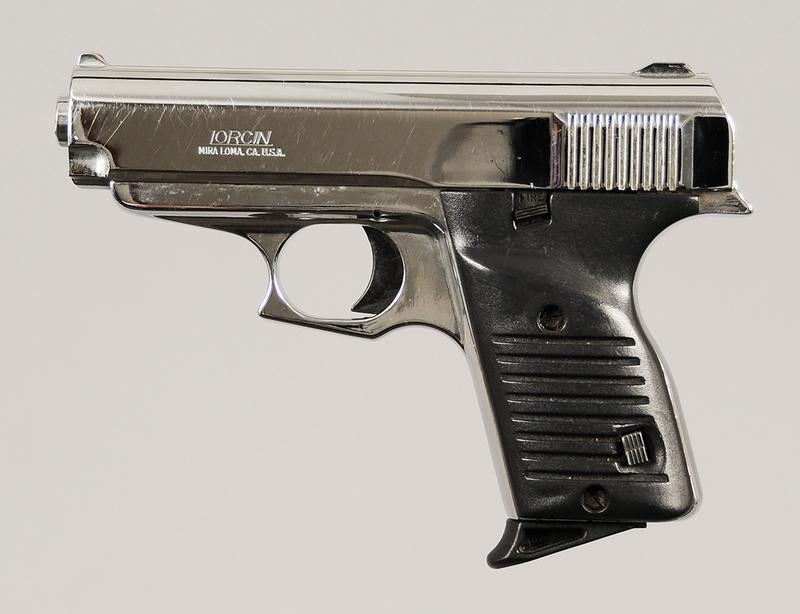 Lorcin Model L380 Pistol: .380 Auto, 3.5 in. barrel, S/N 075332, one magazine
