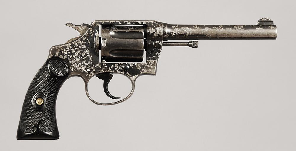 Colt Police Positive Revolver: .32-20 W.C.F., SN 238676 (1921), 5 in. barrel, 6 shot fluted cylinder, rampant colt on left side of receiver,ÿ