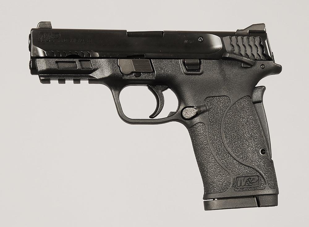 Smith & Wesson M&P Shield EZ M2.0 TS Pistol: .380, S/N RES3407, 3.675 barrel, white dot front sight, adjustable 2 white dot rear sight, ambidextrous manual thumb safety, grip safety, two 8 rd. magazines, original box (S/N match)