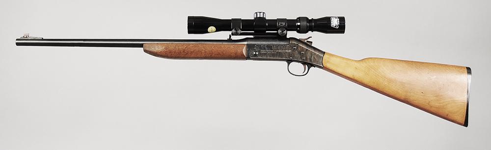 Harrington & Richardson Topper Model 158 Rifle: .22 Hornet 22 in. barrel, S/N AN 202060 (matches to .22 hornet barrel), along with a Topper Jr. Model 490 20 ga. 26 in. barrel with brass bead sight, telstar precision optics 3-9x32 scope
