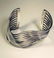 Mexican Modernist Sterling Silver Cuff Bracelet