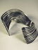 Mexican Modernist Sterling Silver Cuff Bracelet - 2